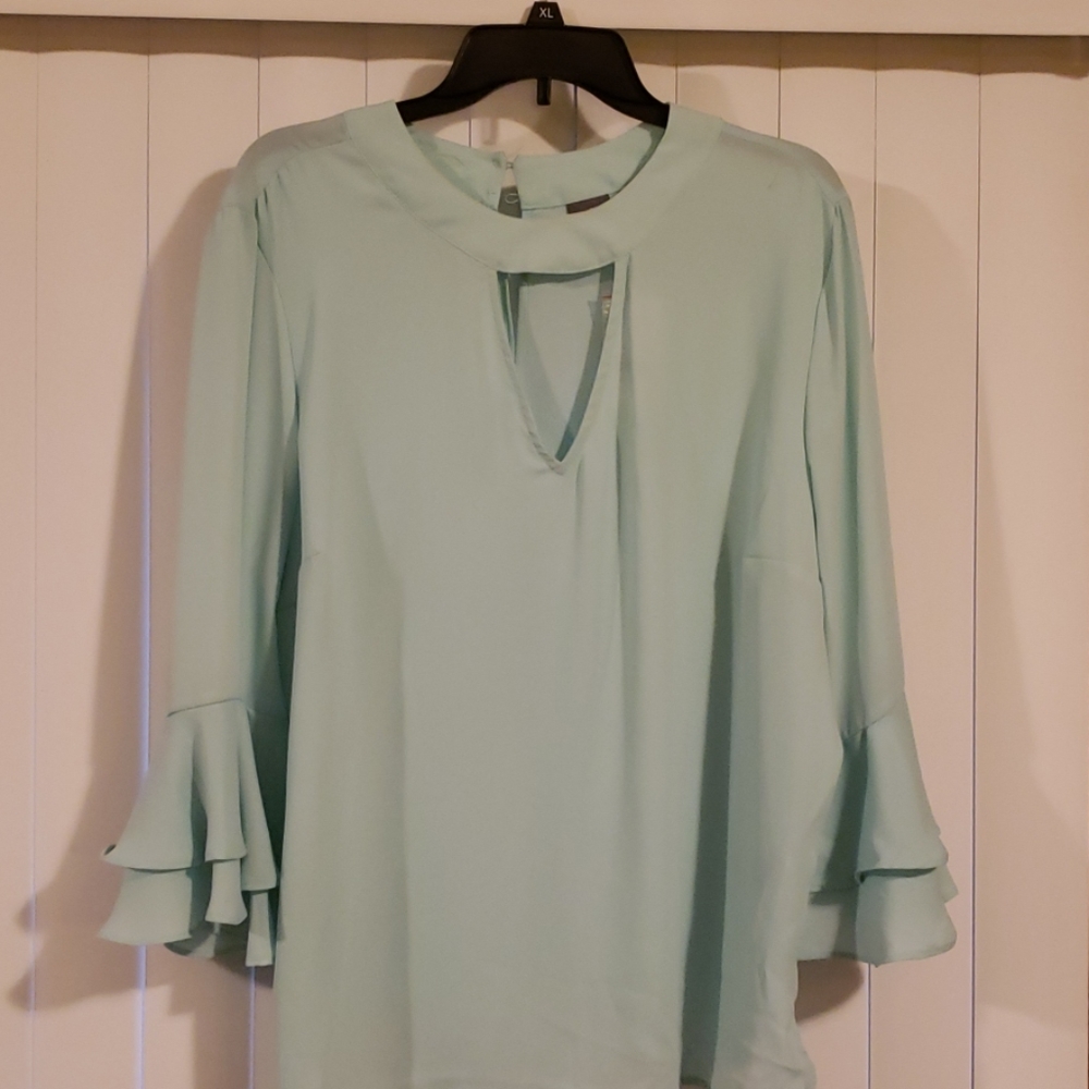 Mint green blouse